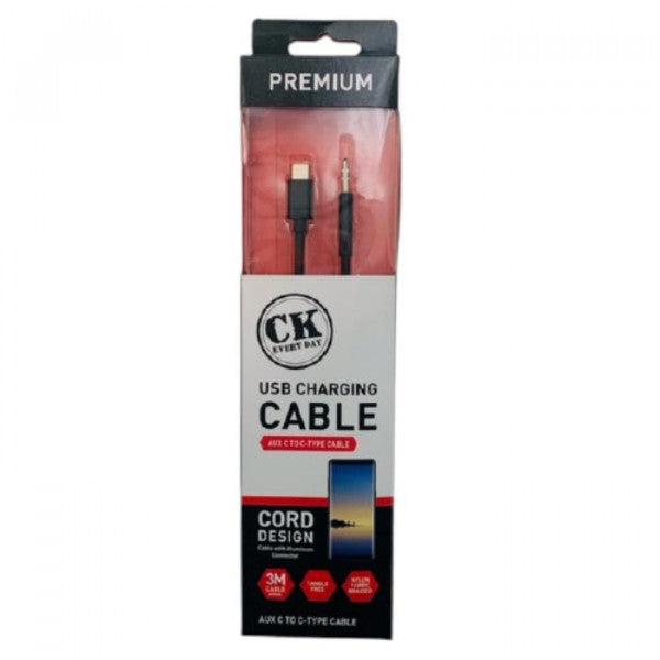 USB Charging Cable Classic Aux to iPhone 3m USB Charging Cable Classic Aux to iPhone 3m